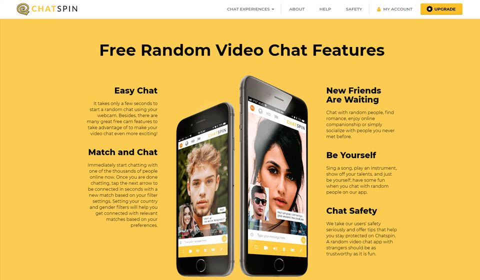 Free random video app chatspin chat ChatSpin Video