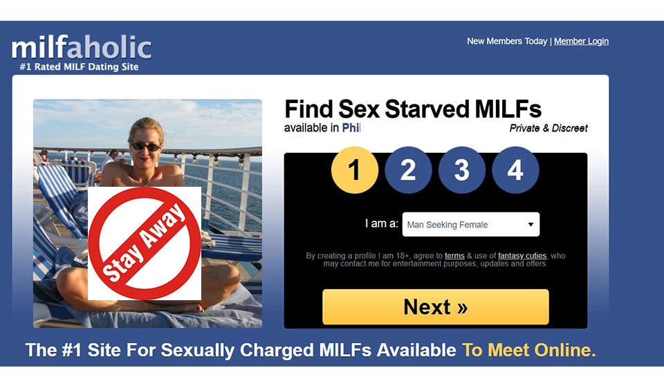 Is milfaholic com a scam site